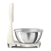 SMEG - Báscula digital de cocina color crema de los años 50 Smeg