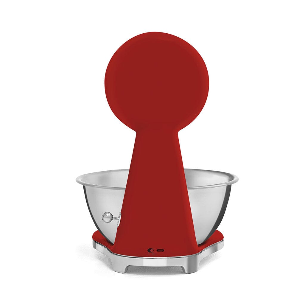 SMEG - Báscula digital de cocina roja de los años 50 Smeg