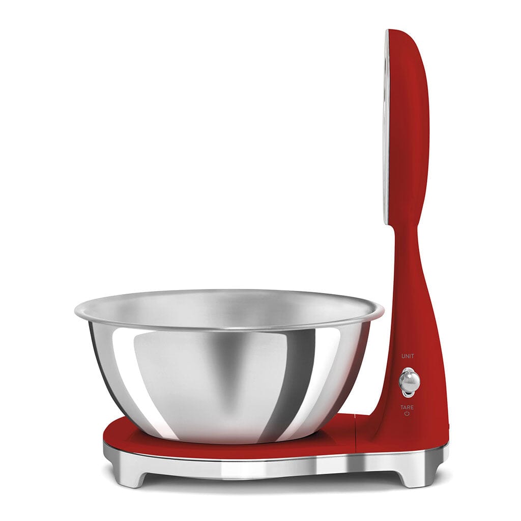 SMEG - Báscula digital de cocina roja de los años 50 Smeg