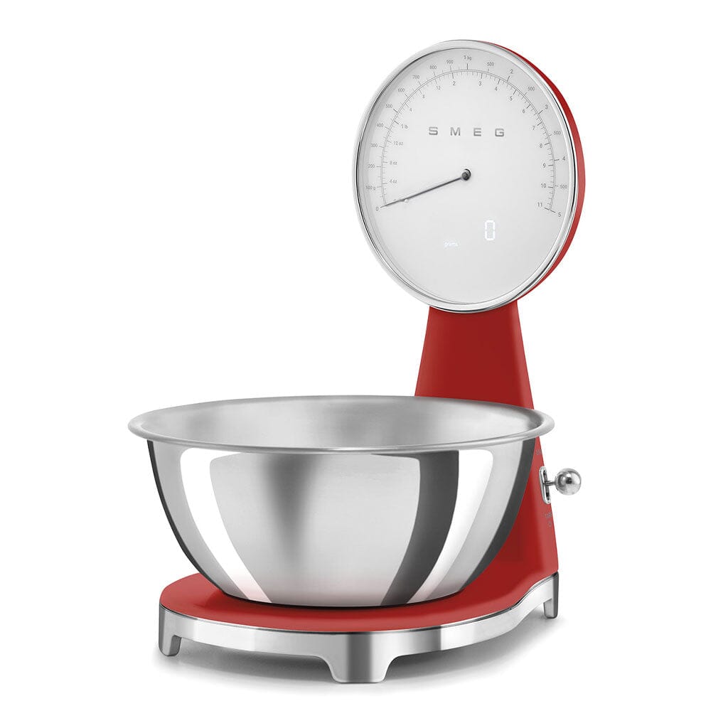 SMEG - Báscula digital de cocina roja de los años 50 Smeg
