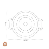 Staub - Sartén La Cocotte 24 cm - Sartén Staub de eucalipto