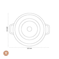 Staub - La Cocotte - Bandeja para asar (26 cm) - Bandeja para asar con albahaca Staub