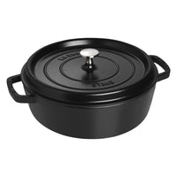 Staub - Cazuela baja de 28 cm, color negro.