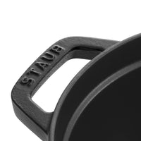 Staub - Cazuela baja de 28 cm, color negro.