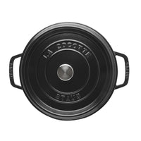 Staub - Cazuela baja de 28 cm, color negro.