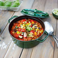 Staub - Cocotte redonda 28 cm - albahaca Staub