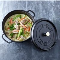 Staub - Cocotte redonda 28 cm - Staub negro
