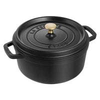 Staub - Cocotte redonda 28 cm - Staub negro