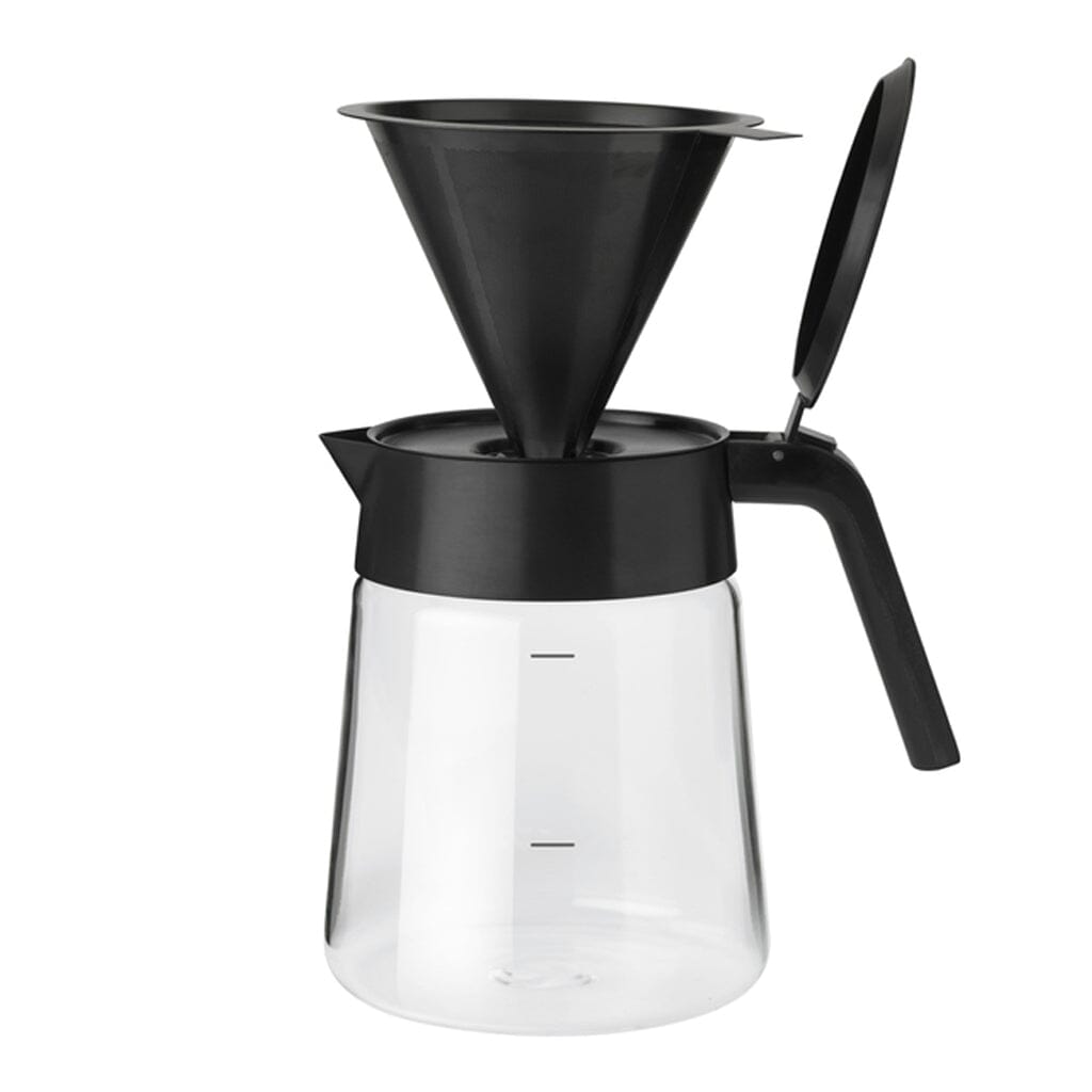 Stelton - Servidor de cristal Nohr negro metálico Stelton