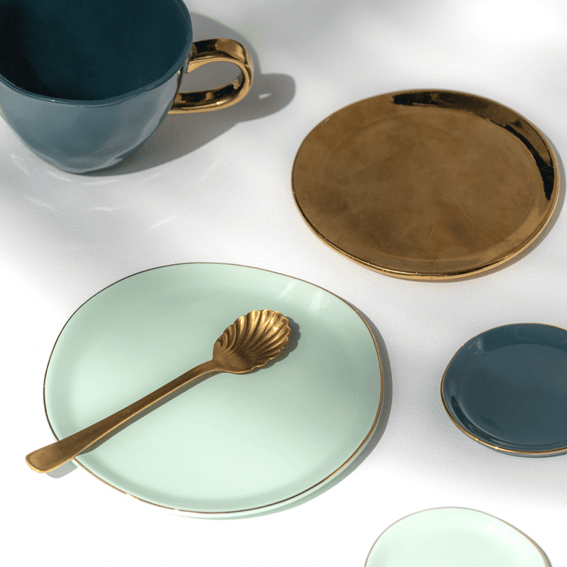 Cultura de la Naturaleza Urbana - Buenos días - Plato - Celadón - Ø17 cm Cultura de la Naturaleza Urbana