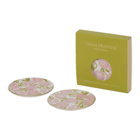 Culture de la nature urbaine - Bonjour - Assiette Ø12 - Palesa Rose Flamant - lot de 2 Culture de la nature urbaine