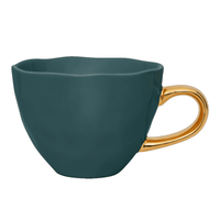 Cultura de la naturaleza urbana - Buenos días - Taza de capuchino - Cultura de la naturaleza urbana azul y verde