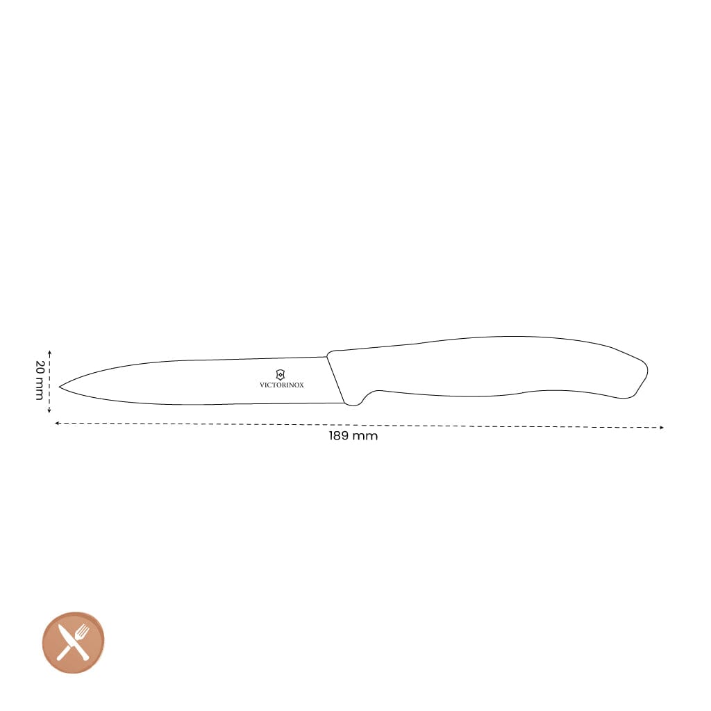 Victorinox - Cuchillo para pelar Swiss Classic Amarillo 8 cm Victorinox