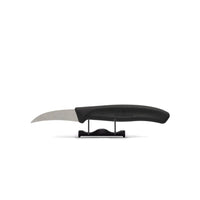 Victorinox - Navaja de turismo clásica suiza de acero inoxidable/negro de 6 cm Victorinox