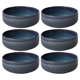Villeroy & Boch - Mezclilla artesanal - Cuenco 16cm Villeroy & Boch - Cuencos de tela vaquera artesanales 6 piezas Cuencos de 16 cm Villeroy & Boch