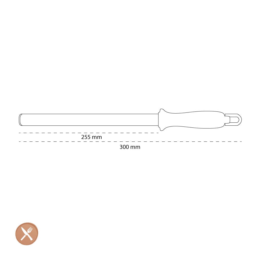 Wusthof - Acero de afilar con revestimiento de diamante, fino Wusthof