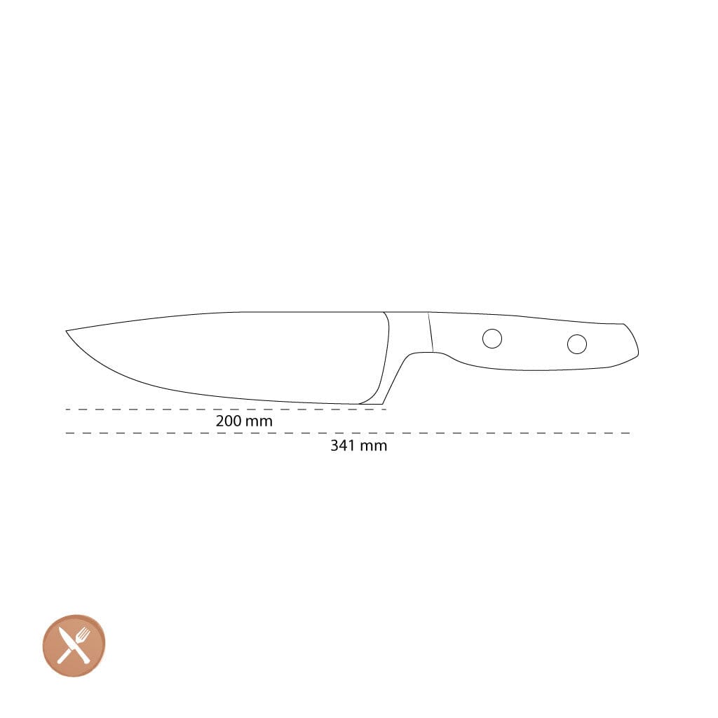 Wusthof - Cuchillo de cocinero Amici 20 cm Cuchillo de cocinero Wusthof