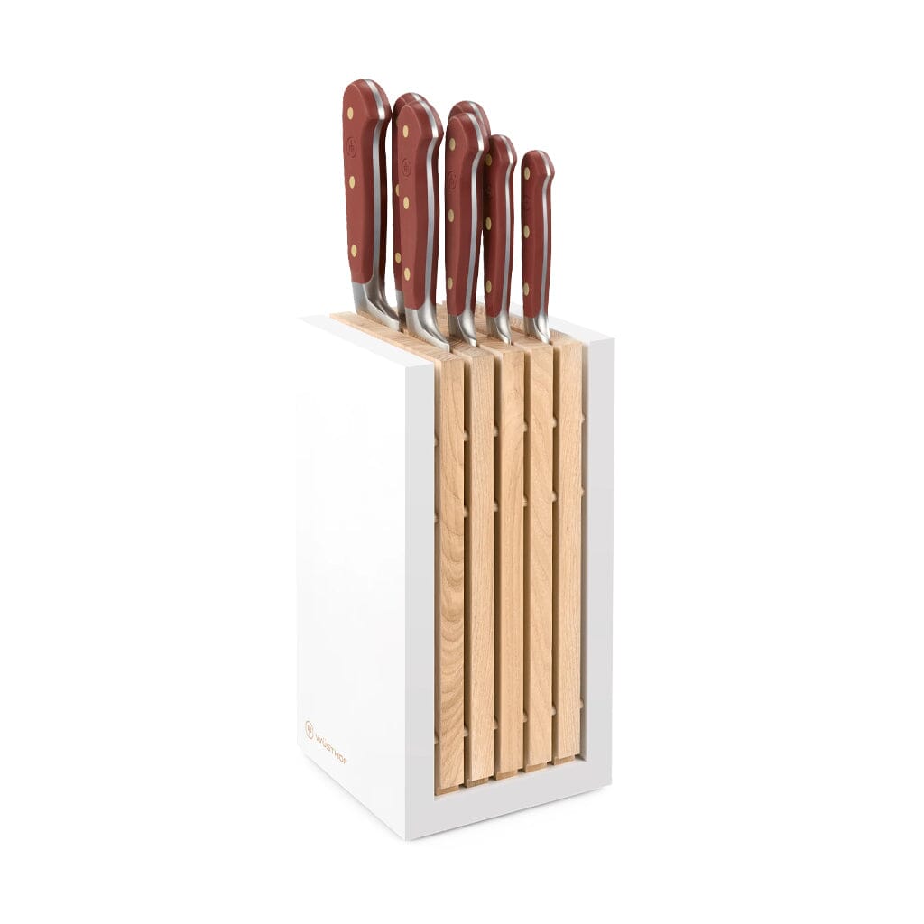 Wusthof - Juego de cuchillos Classic Colour de 7 piezas con bloque Tasty Sumac Juego de cuchillos con bloque Wusthof