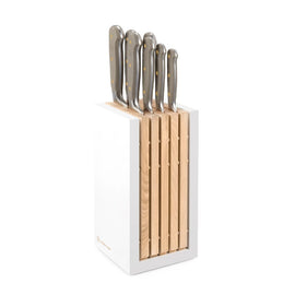 Wusthof - Juego de cuchillos Classic Color de 7 piezas con bloque Velvet Oyster Wusthof - Juego de cuchillos Classic Colour de 7 piezas con bloque Juego de cuchillos Velvet Oyster con bloque Wusthof