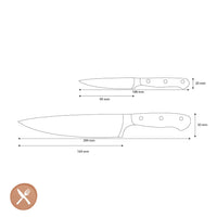 Wüsthof - Juego de cuchillos Classic Ikon de 2 piezas - Cuchillo de chef pequeño + cuchillo pelador Juego de cuchillos Wüsthof
