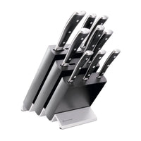 Wusthof - Juego de cuchillos Classic Ikon de 9 piezas con bloque de cuchillos negro Juego de cuchillos con bloque Wusthof