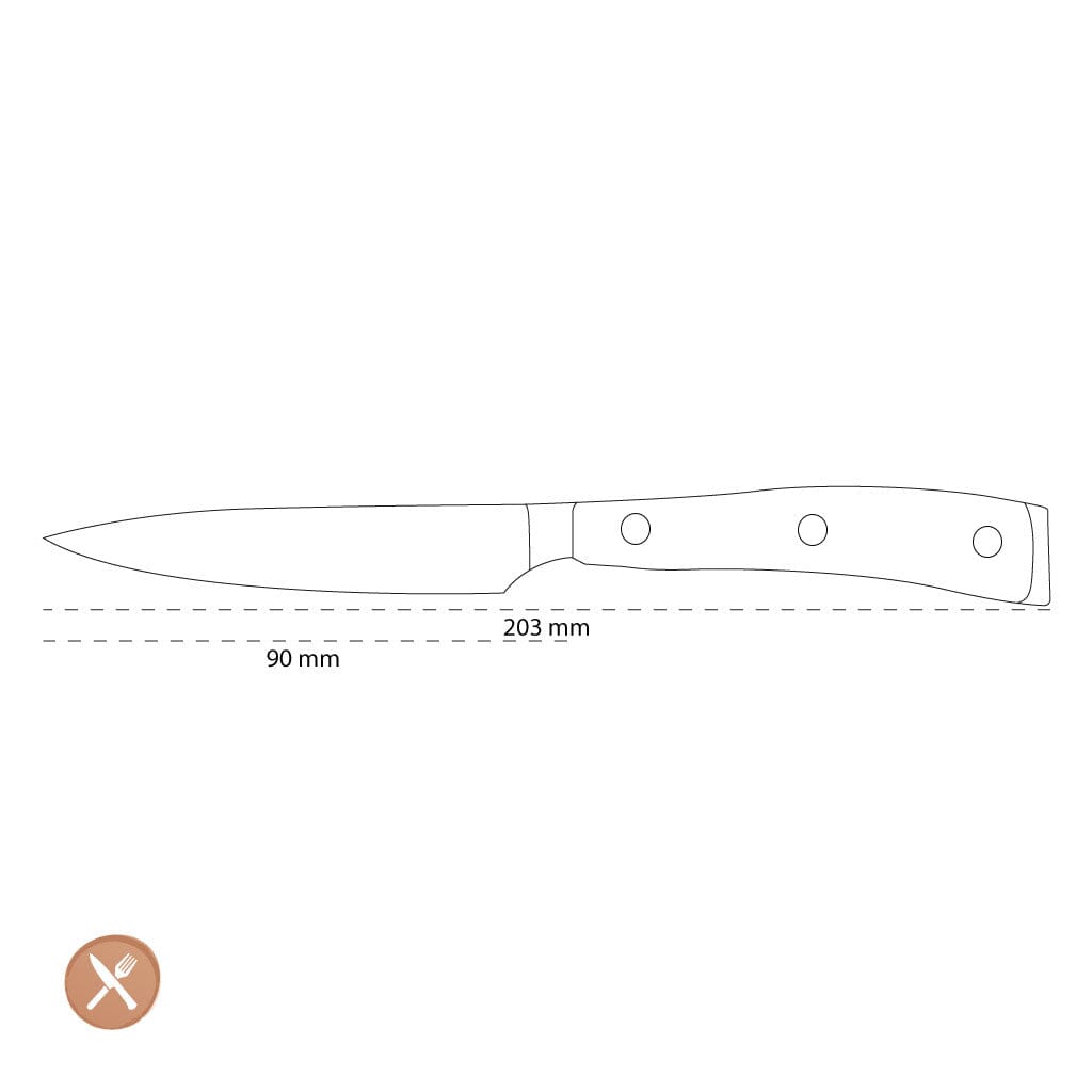 Wusthof - Cuchillo de oficina Classic Ikon 9 cm Cuchillo de oficina Wusthof