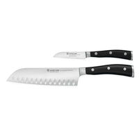 Wusthof - Juego de cuchillos Santoku + cuchillo para verduras Classic Ikon Wusthof