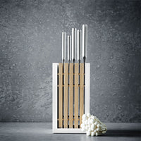 Wusthof - Juego de cuchillos Classic de 6 piezas con cuchillo para pan blanco con bloque Juego de cuchillos con bloque Wusthof
