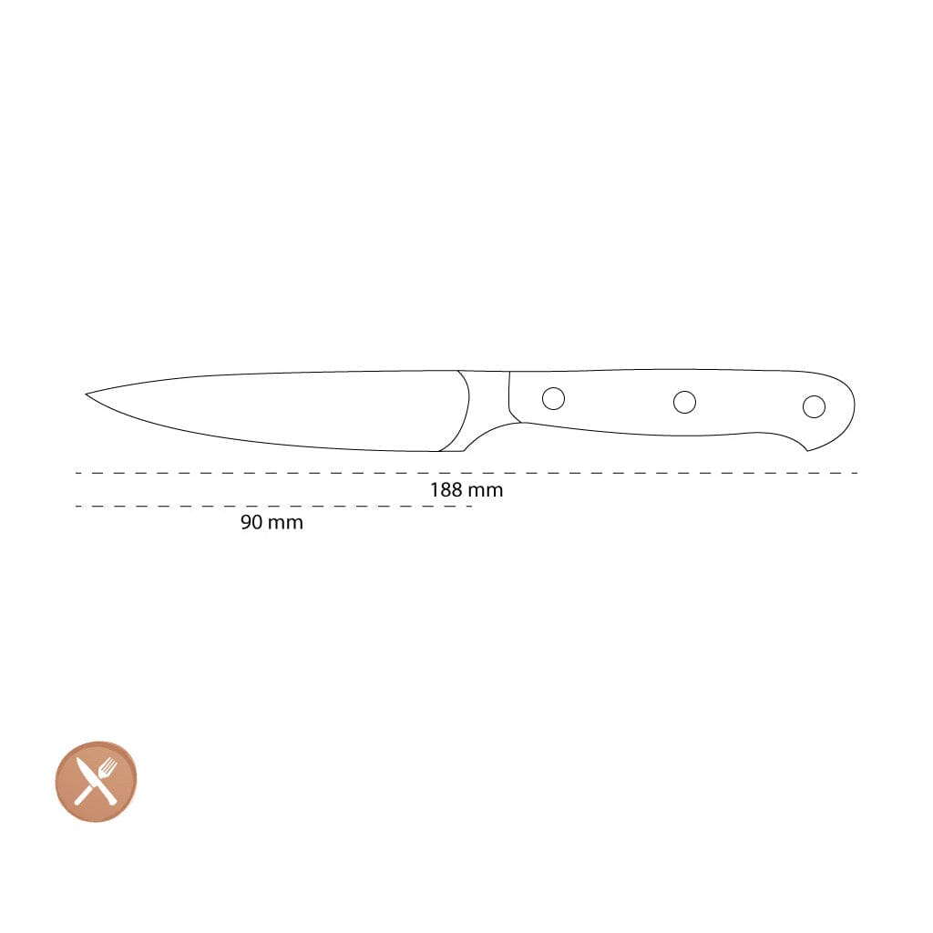 Wusthof - Cuchillo de oficina clásico 9 cm Cuchillo de oficina Wusthof