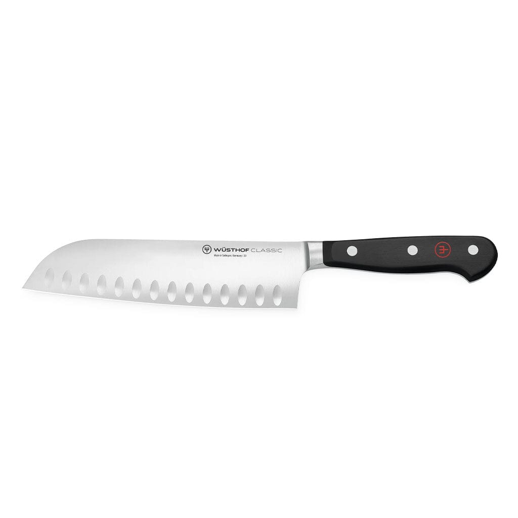 Wusthof - Juego de cuchillos Santoku clásico + cuchillo de oficina Wusthof
