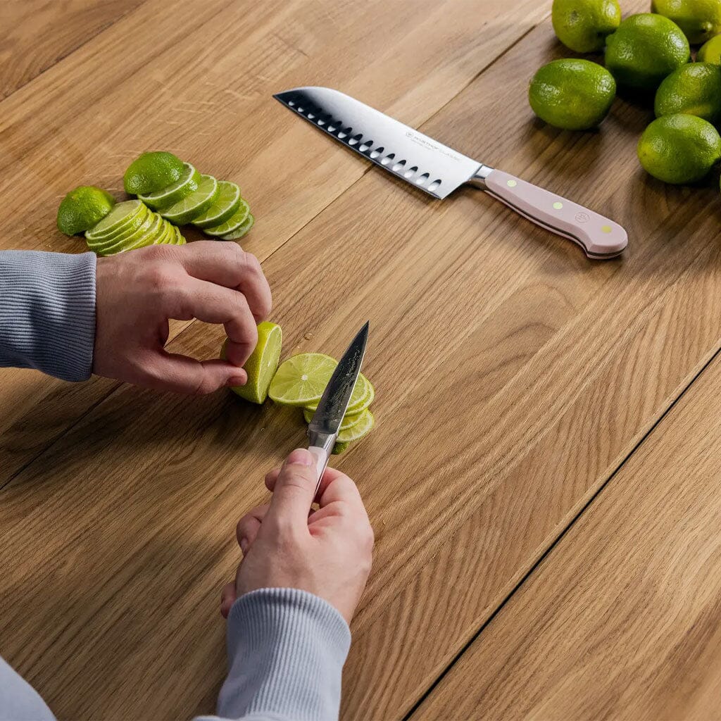 Wusthof - Cuchillo Santoku Clásico Sal Rosa del Himalaya 17 cm Cuchillo Santoku Wusthof