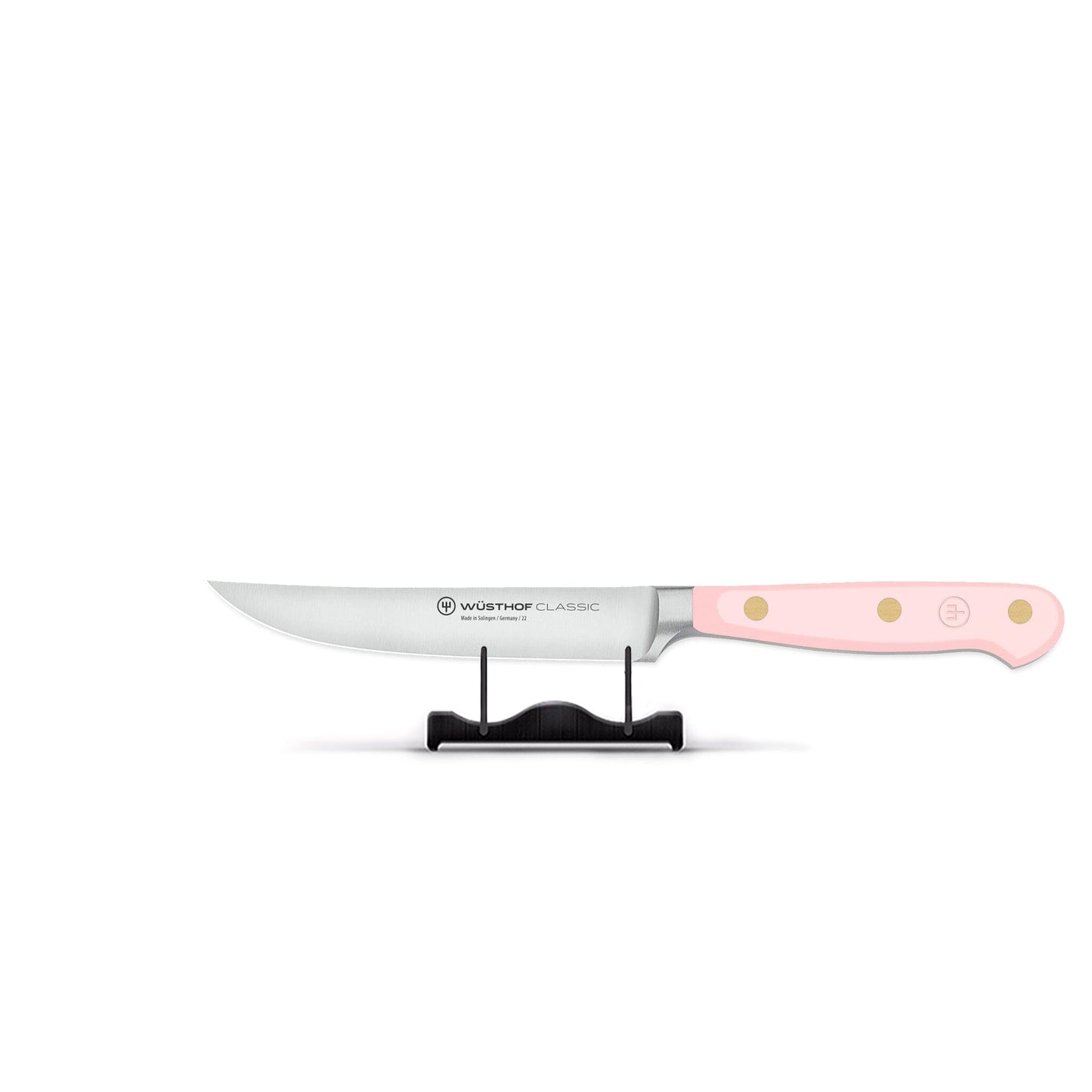 Wusthof - Cuchillo para carne clásico con sal rosa del Himalaya, 12 cm.