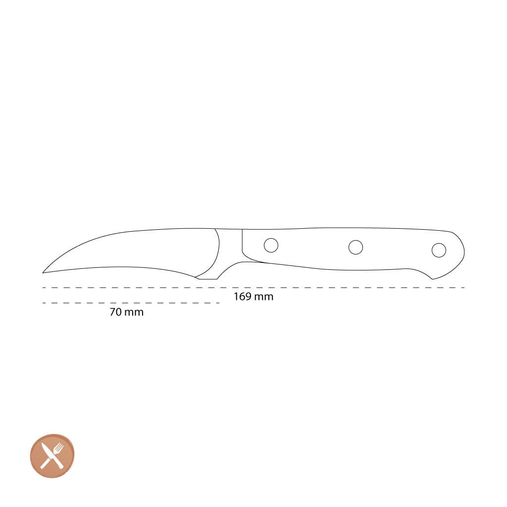 Wusthof - Cuchillo de viaje clásico de 7 cm Cuchillo de viaje Wusthof
