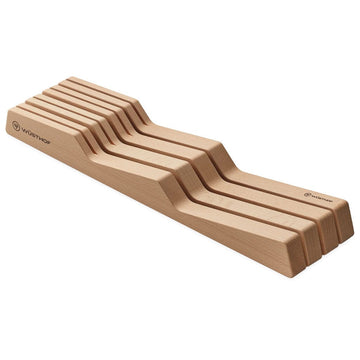 Bloque de cuchillos Wusthof - Cajón para bloque de cuchillos 43 x 11 x 5 cm - Bloque de cuchillos de madera de haya Wusthof