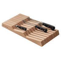 Bloque de cuchillos Wusthof - Cajón para bloque de cuchillos 43 x 22 x 5 cm - Bloque de cuchillos de madera de haya Wusthof