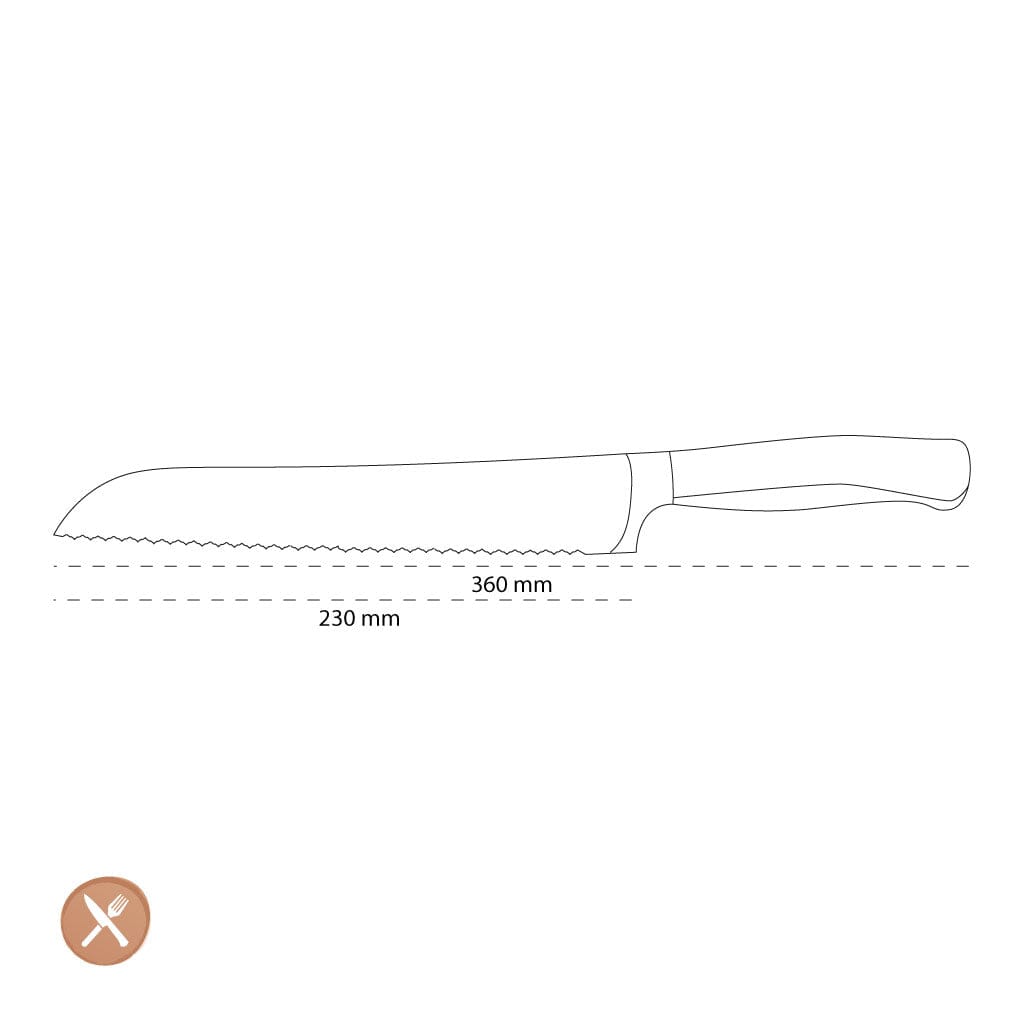 Wusthof - Cuchillo de pan Performer 23 cm Cuchillo de pan Wusthof