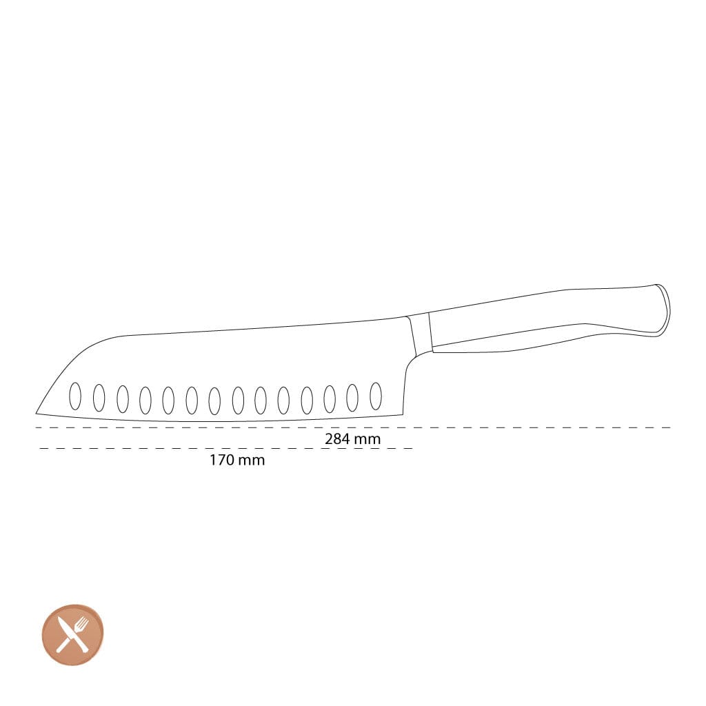 Wusthof - Performer Santoku Cuchillo Santoku de 17 cm Wusthof