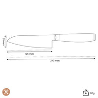 Yaxell - Cuchillo Santoku Ran 12,5 cm Cuchillo Santoku Yaxell