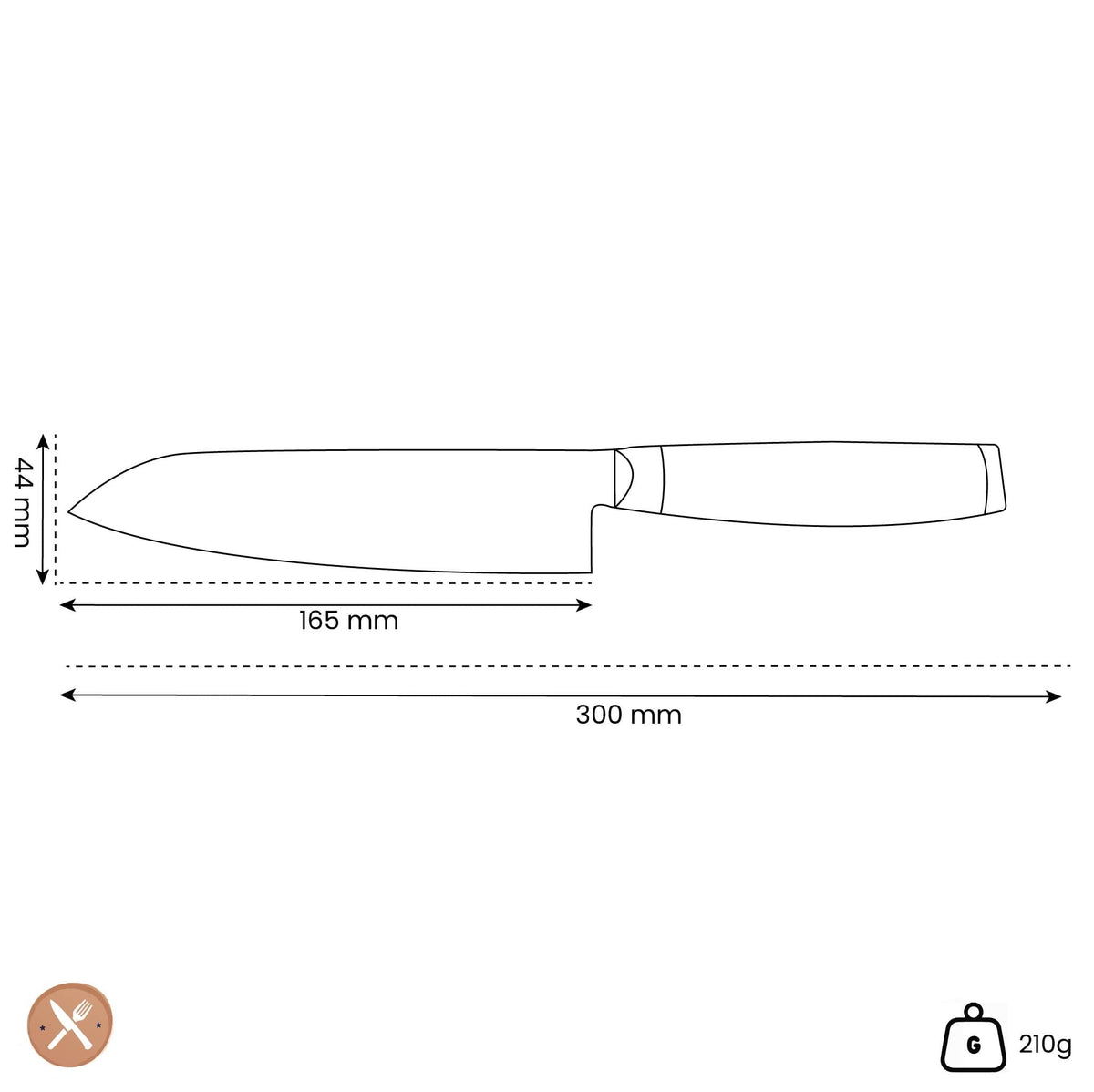 Yaxell - Cuchillo Santoku Super Gou 16,5 cm Cuchillo Santoku Yaxell
