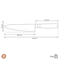 Yaxell - Cuchillo de cocinero Zen 20 cm Cuchillo de cocinero Yaxell