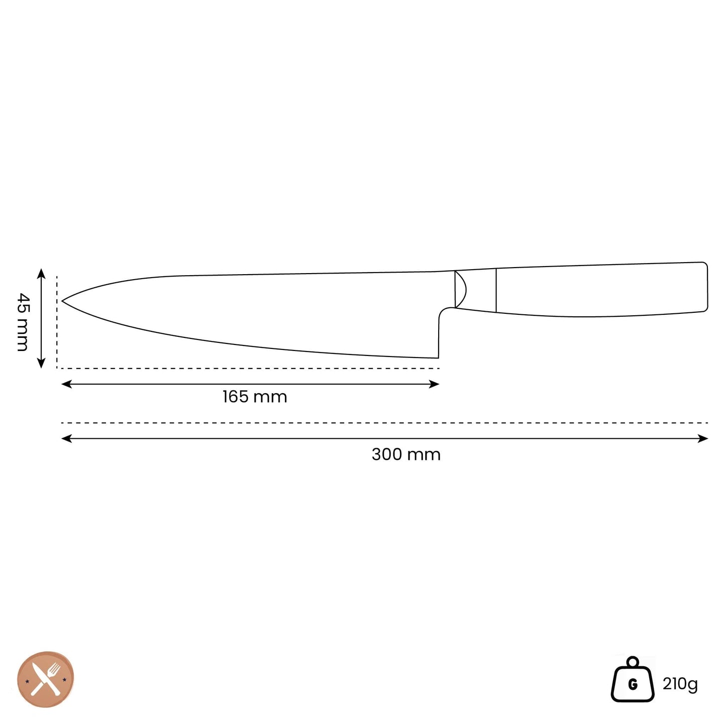 Yaxell - Cuchillo Santoku Zen 16,5 cm Cuchillo Santoku Yaxell