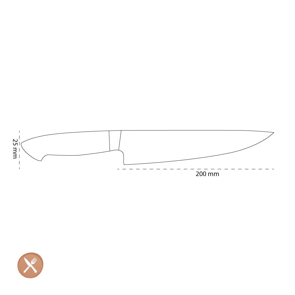 Zwilling - Bob Kramer Inoxidable - Cuchillo Chef Hoja Pequeña 200 mm Zwilling