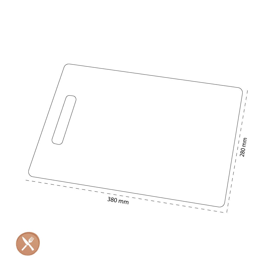 Zwilling - Tabla de cortar, fibra de madera, tamaño mediano Zwilling