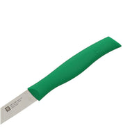 Zwilling - Cuchillo para pelar y decorar con doble empuñadura, 100 mm - Cuchillo para pelar verde Zwilling