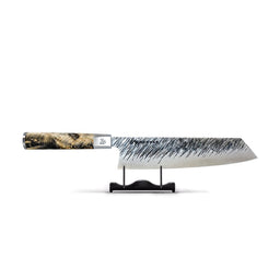 Ame - Cuchillos de cocina japoneses Kiritsuke con diseño de lluvia de 23 cm Satake