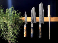 Ame - Cuchillo de chef japonés con diseño de lluvia, 21 cm, cuchillos de cocina KookGigant