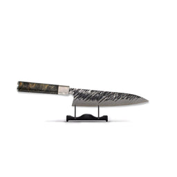Ame - Cuchillo de chef japonés con patrón de lluvia, 21 cm, cuchillos de cocina Satake