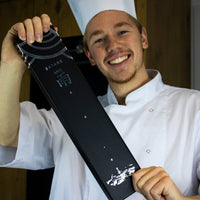 Ame - Cuchillos de Cocina Japonés Santoku Patrón Lluvia 18 cm Satake