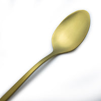 Amefa - Austin 6 Cucharas para Latte - Oro Mate Cucharas para Latte Amefa