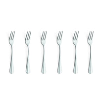 Amefa - Tenedores para baguette (6 unidades) - Tenedores plateados para repostería Amefa